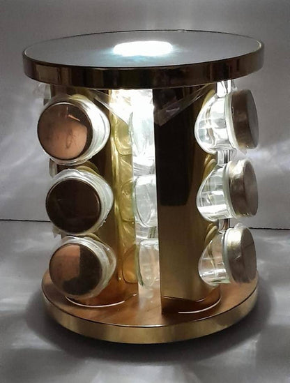 LED touch ROTATING SPICE RACK