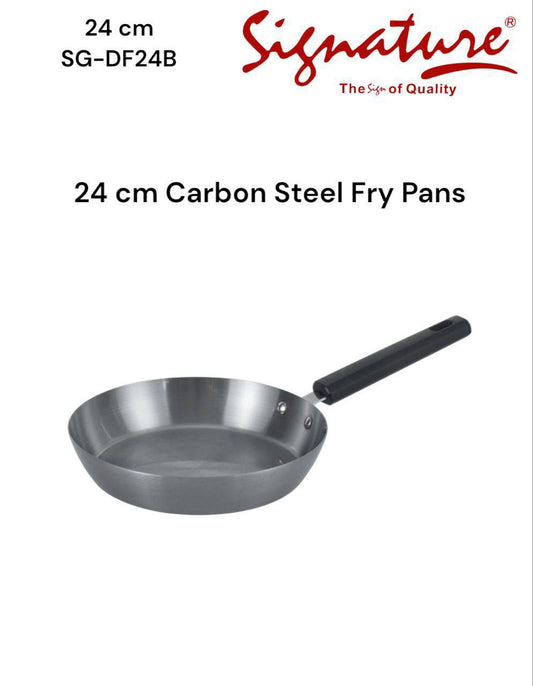 Carbon steel signature fry pans