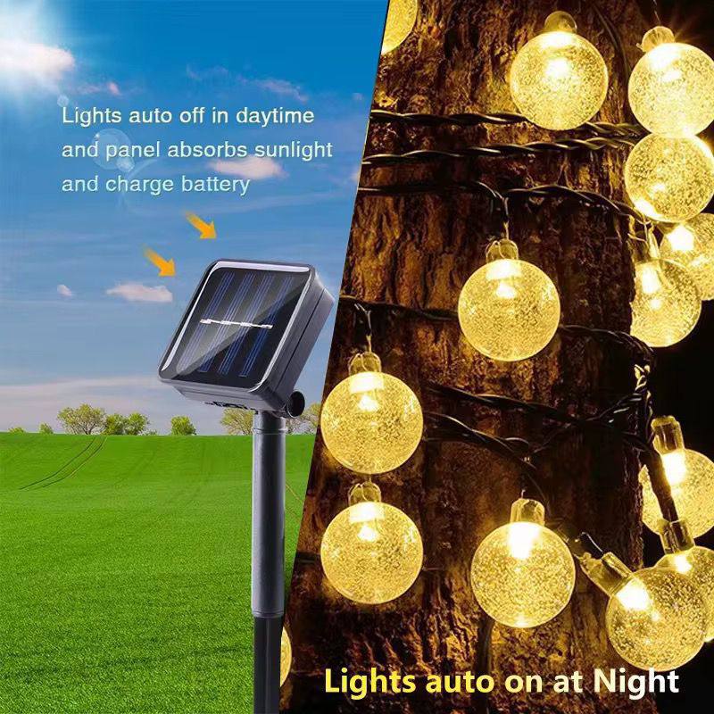 Solar Powered Outdoor Ball Lights Christmas Editio