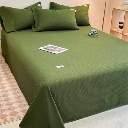 Waffle Bed Coverlet Set with pillow cases
