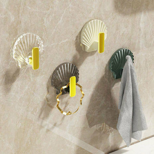 Shell Shape Wall Hooks Strong Load Bearing Wall Hooks 3pcs/set
