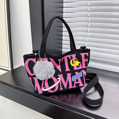 LARGE CAPACITY VINTAGE GENTLE WOMAN TOTE SPACIOUS BAG