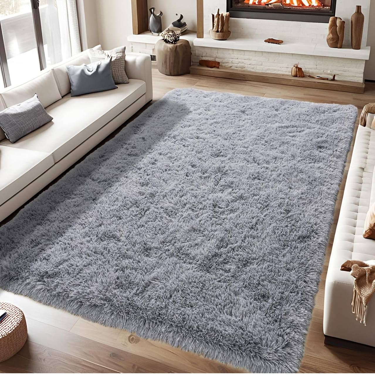 PLAIN  FLUFFY CARPETS