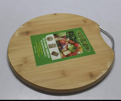 High quality Round bamboo chopping board with handle *
