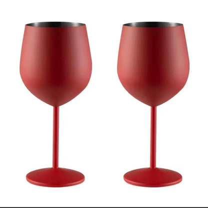 ELEGANT STAINLESS STEEL NON BREAKABLE  GOBLETS