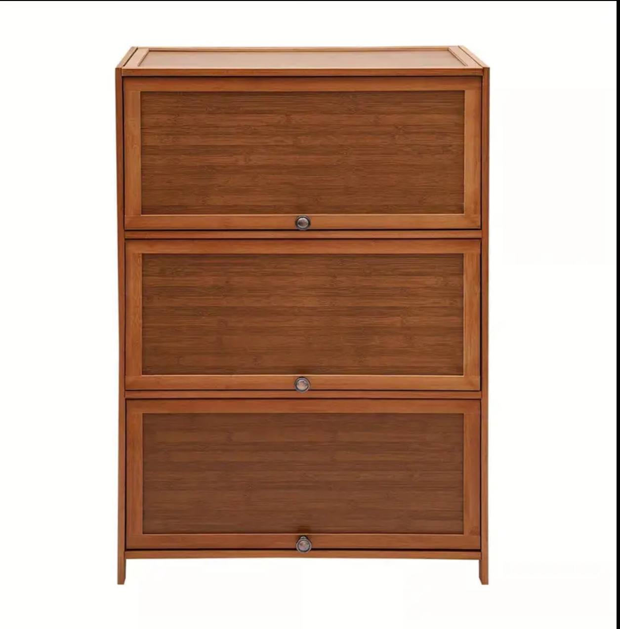 Flip side Bamboo shoe cabinet/storage shelf