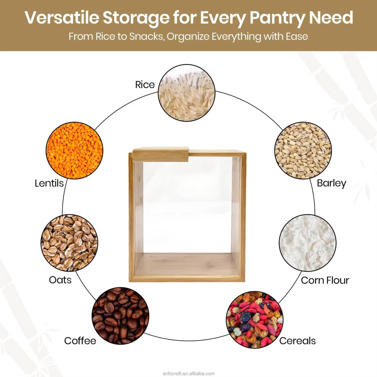 Bamboo Food Storage containers