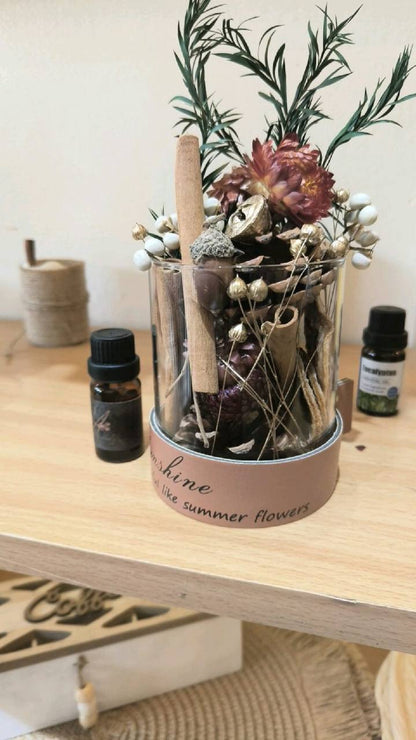 Dried Flower Aromatherapy Diffuser With Essential Oil/ potpourri