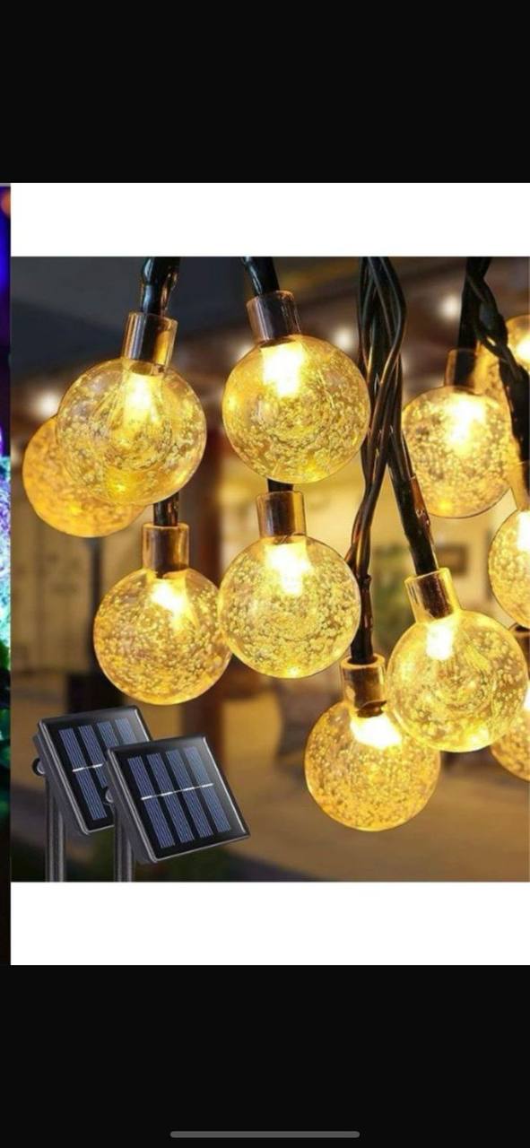 Solar Powered Outdoor Ball Lights Christmas Editio