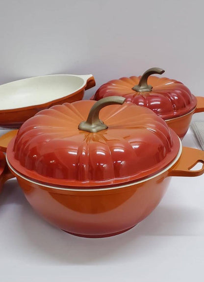 9PCS  USFE PUMPKIN Granite cookware set