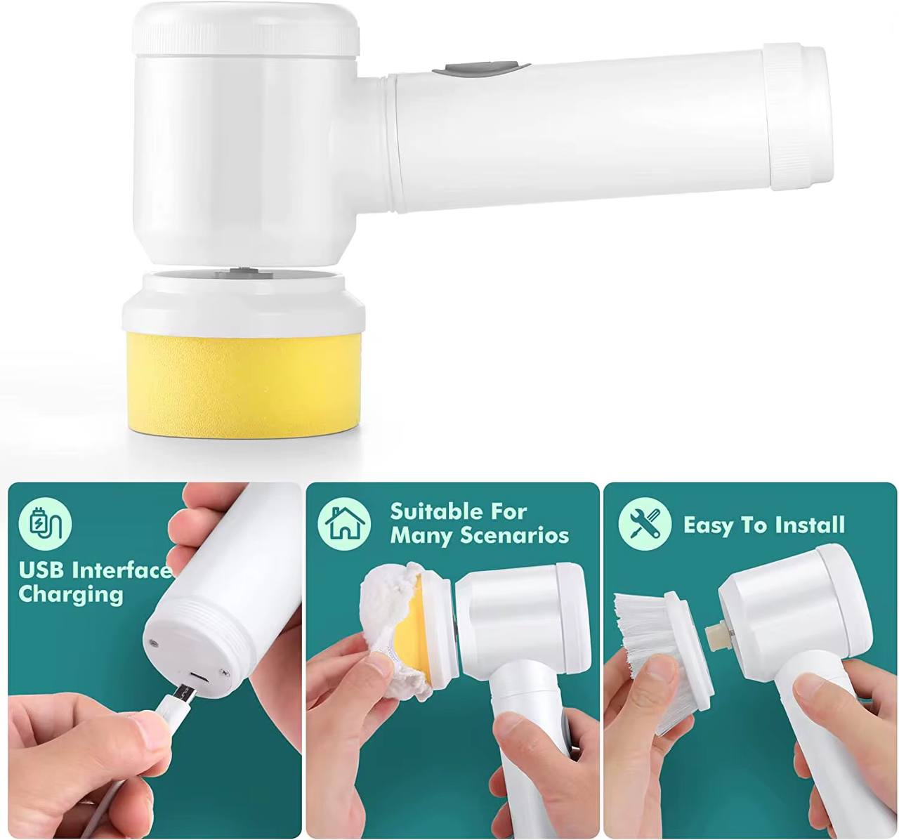 USB Rechargable magic brush