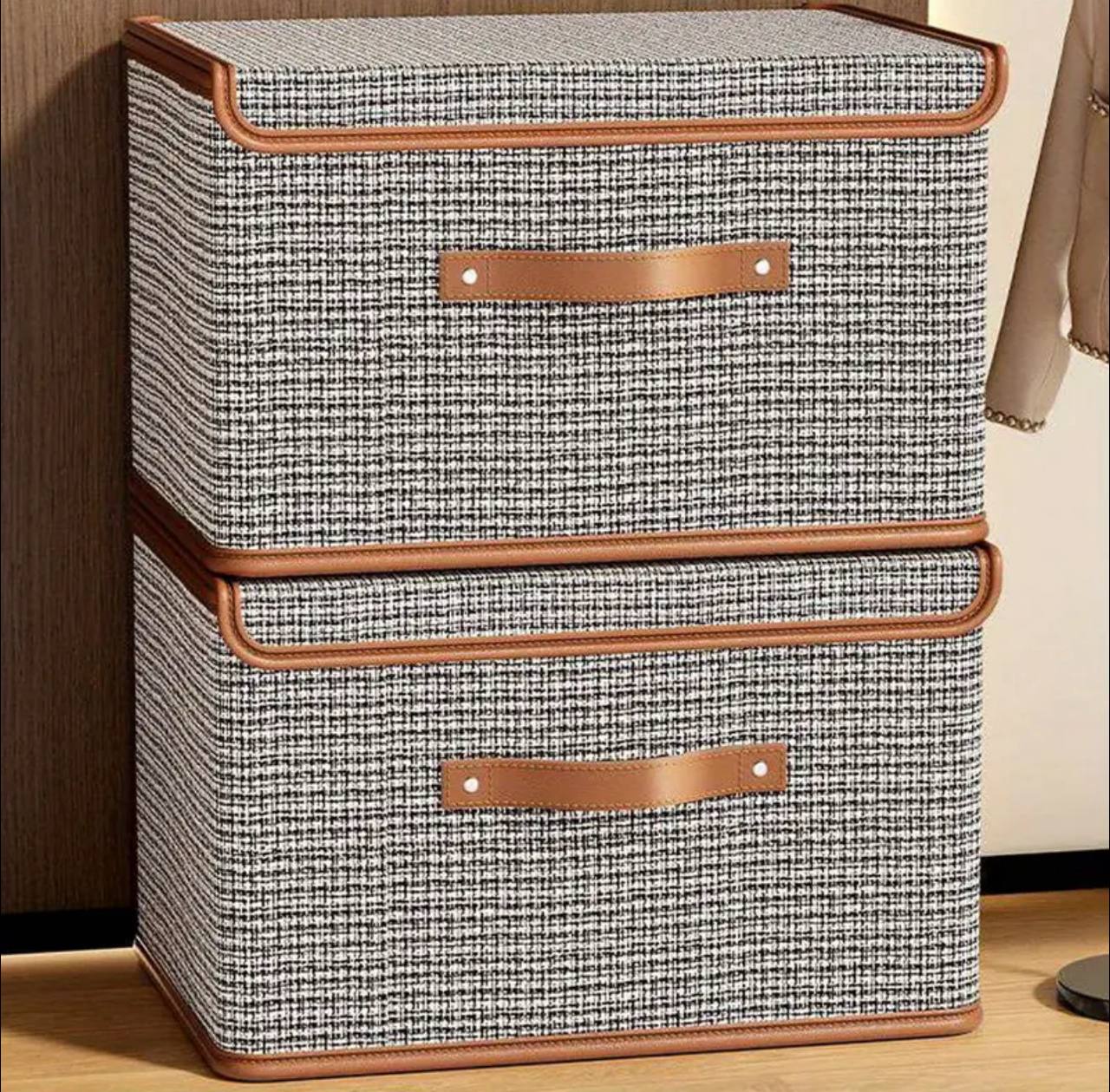 New Foldable Fabric Storage Box with Flip Lid