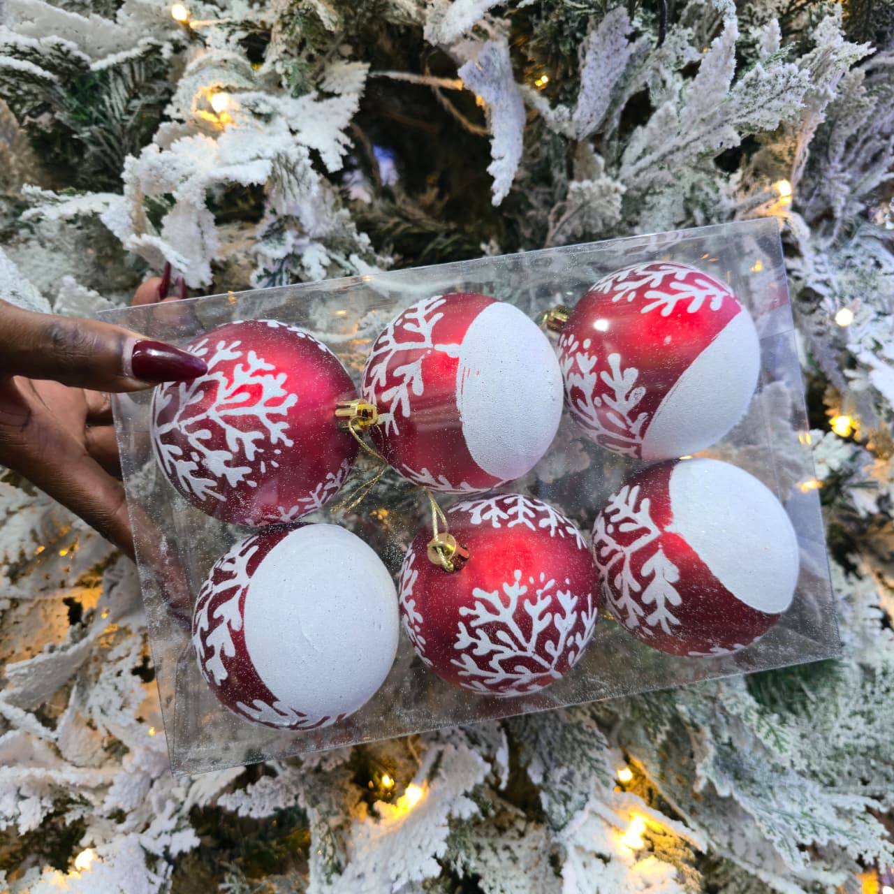 6pc Set Christmas Ball