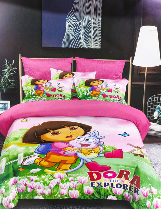 Cartoon themed duvet one sheet one pillowcases
