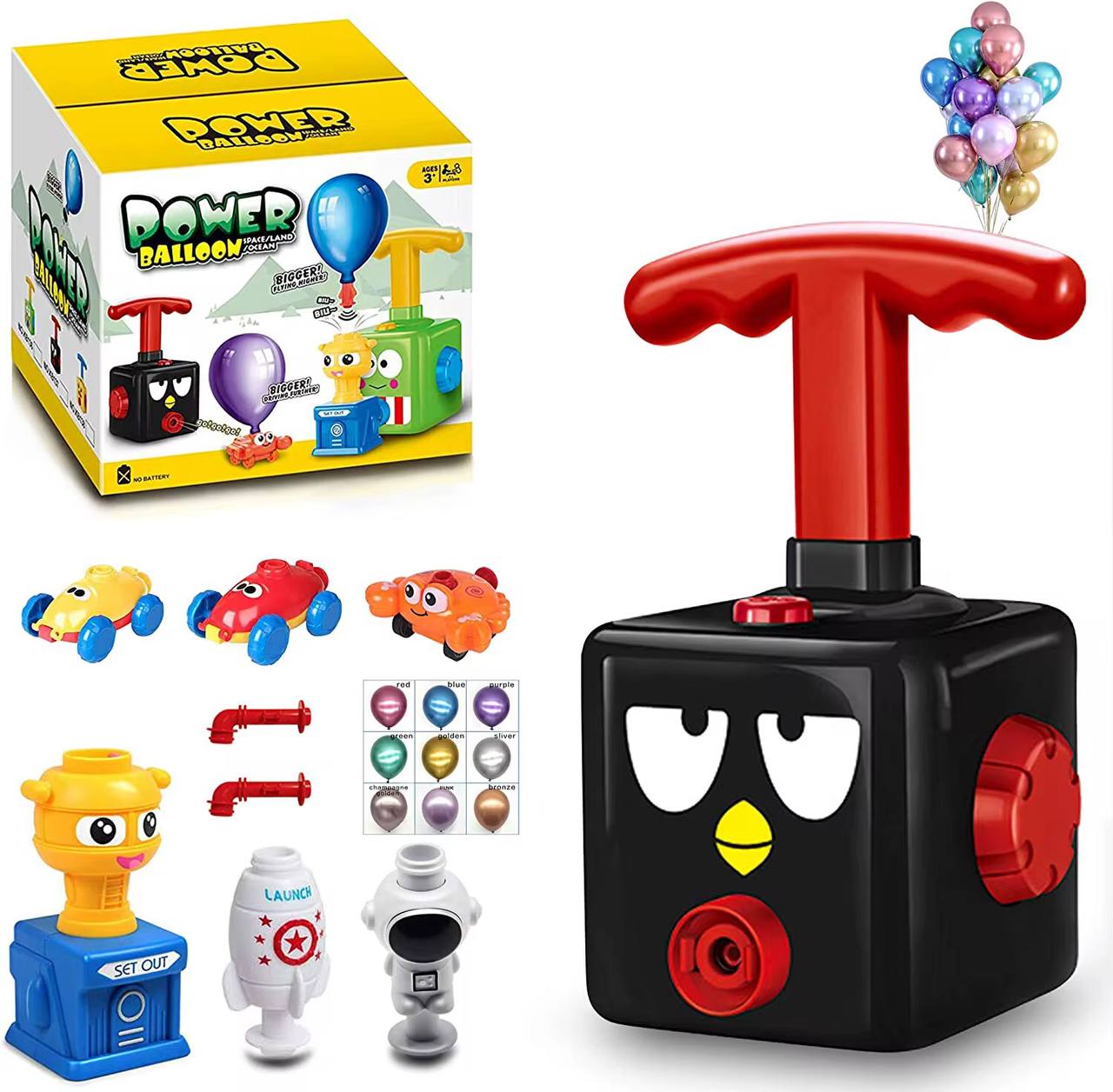 New balloon launch tower puzzle toy