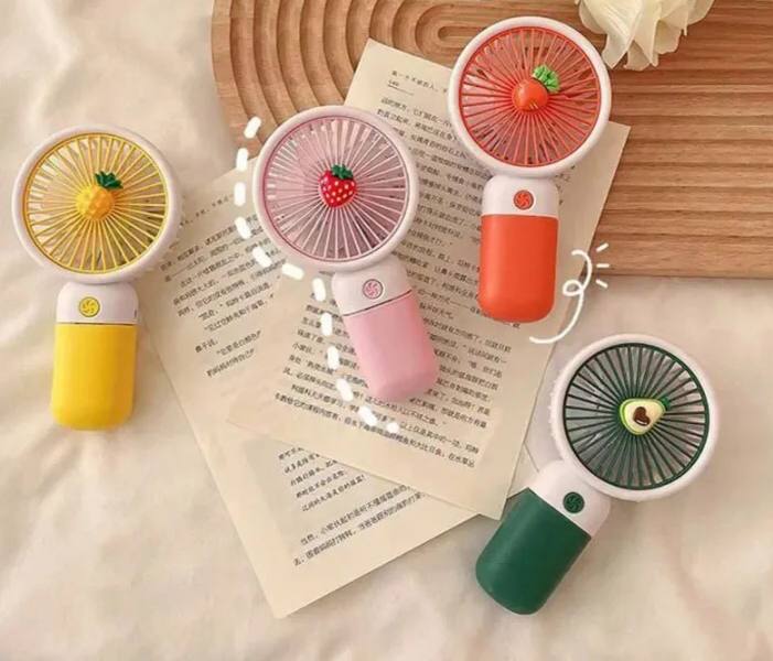 Cute Fruit Mini Hand Fan With Phone Holder,