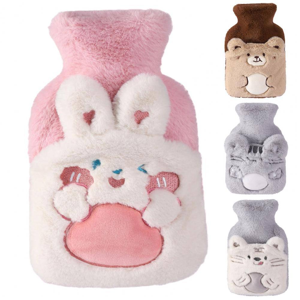 Pocket design hand warmer cute cartoon hot water bottle.