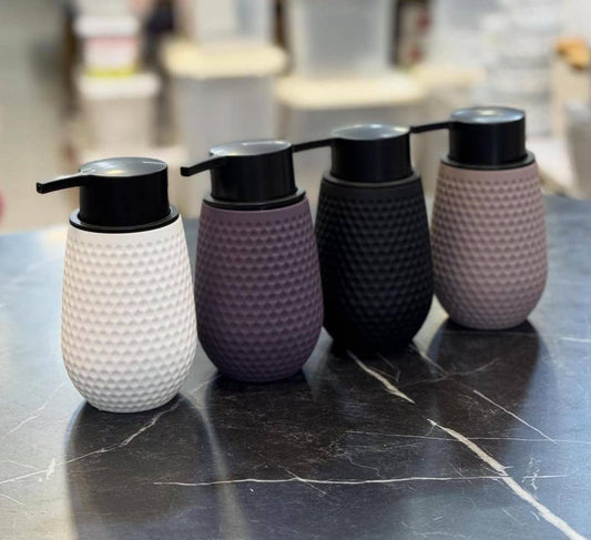Hard plastic luxury Lotion pump bottle for kitchen/ bathroom countertops / shower gel/ decorative soap dispenser
