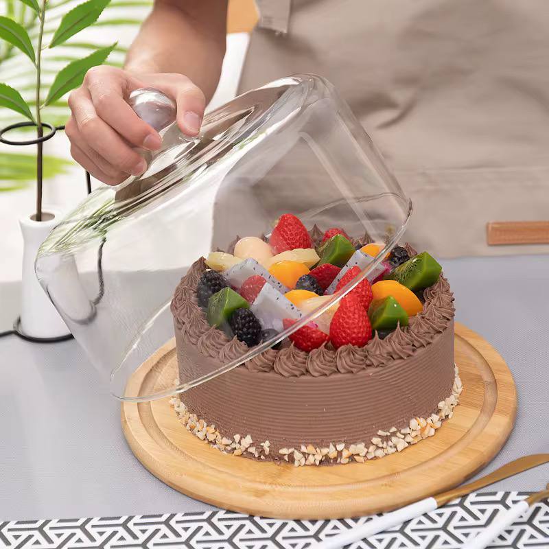 Doom shape glass cake cover