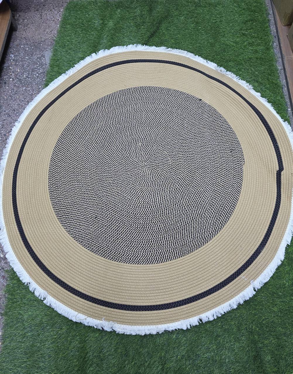 Nordic Aesthetic Modern Customised woven Floor Mat.