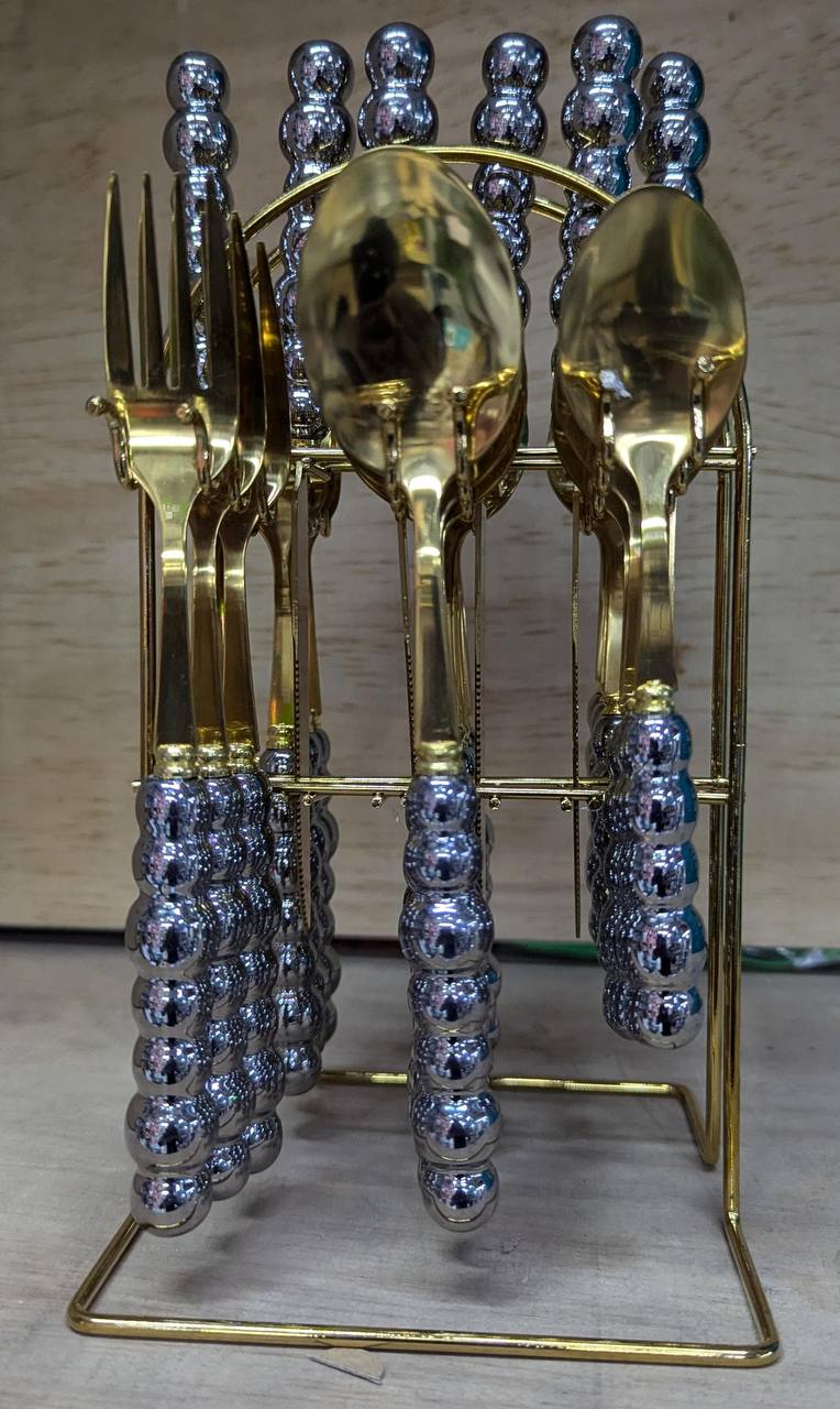 24pc Quality Gold cutlery set