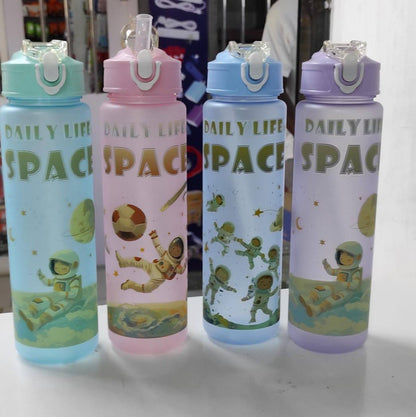 850ml kids space water, space frosted water bottle