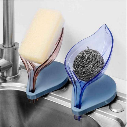 Acrylic Self draining leaf soap holder