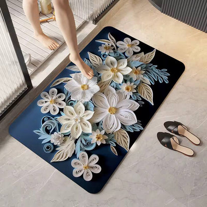 Soft flower 3d absorbent bathroom mat
Price
