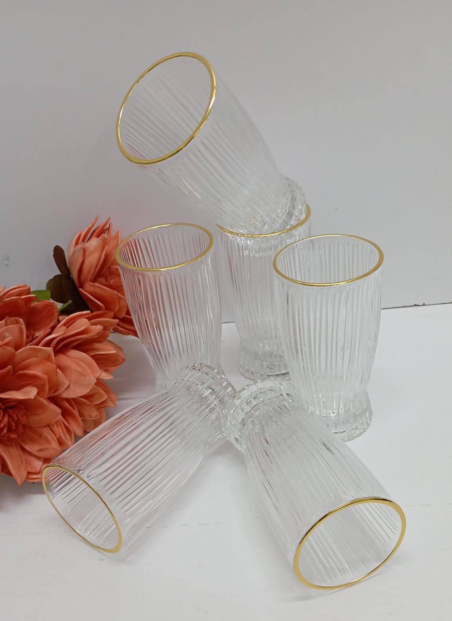 High quality borosilicate water
juice  glasses 
6pcs