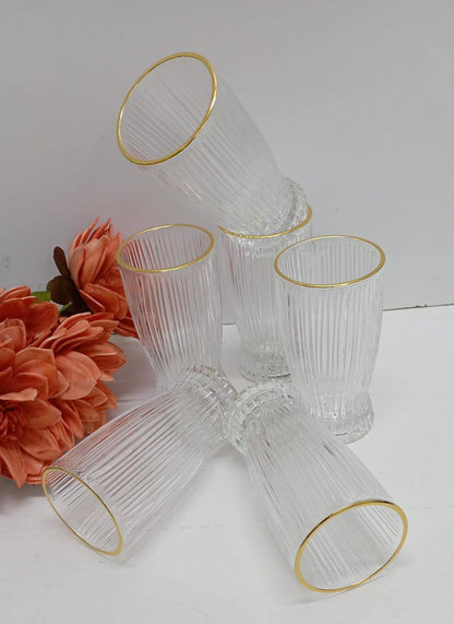 High quality borosilicate water
juice  glasses 
6pcs