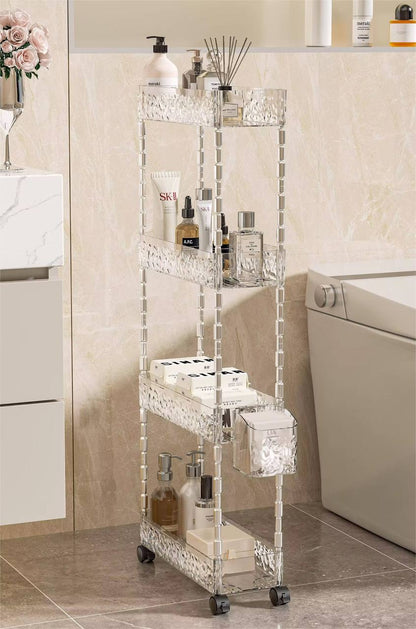 Versatile 3 tier storage cart with wheels