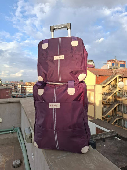 2 in 1 High Quality Big Sizes Trolley Travel Bags