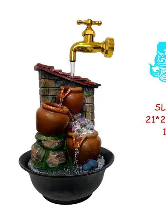 Decorative Tabletop water fountain with LED light
