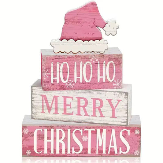 Rustic Wooden Christmas Table Decor