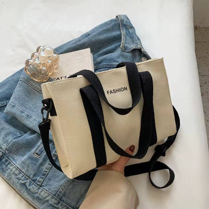 FASHIONABLE COTTON CANVAS TOTE BAG