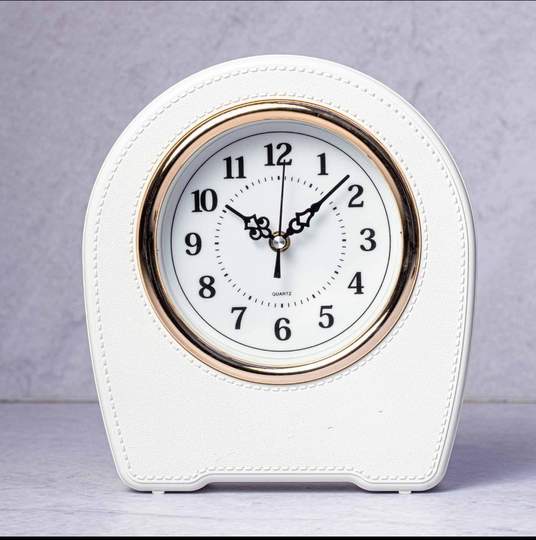 Elegant  Leather Table Clock