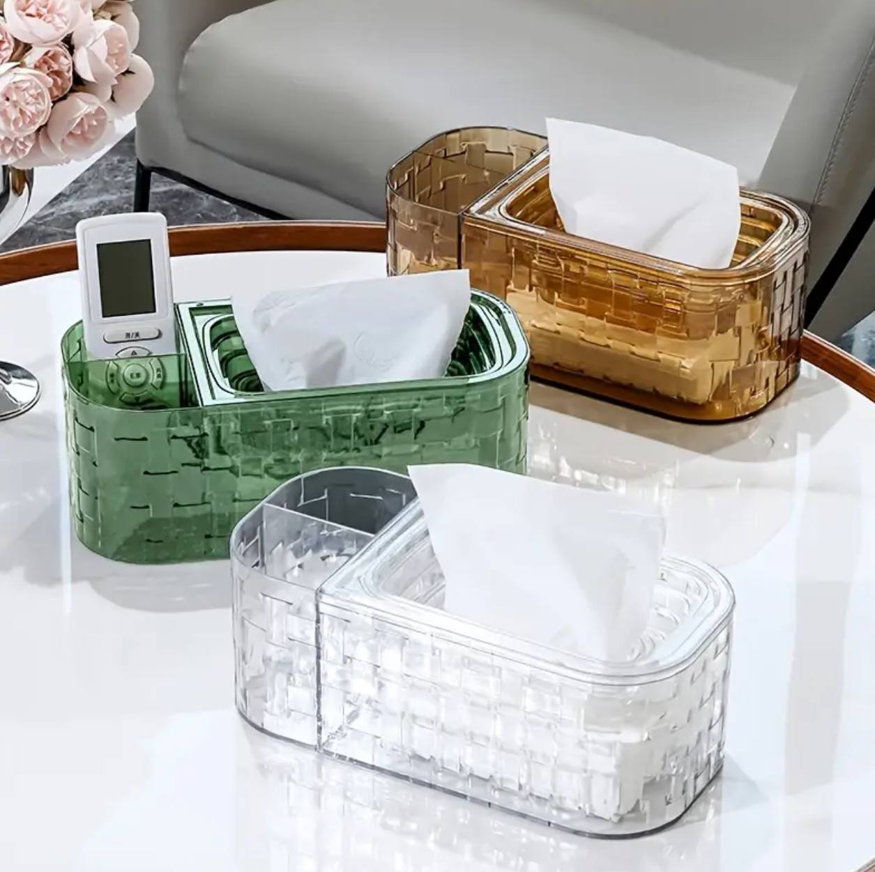 Sunken tissue box