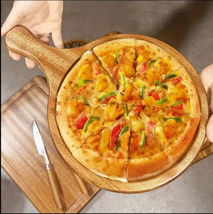 wooden bamboo Pizza plate chop board