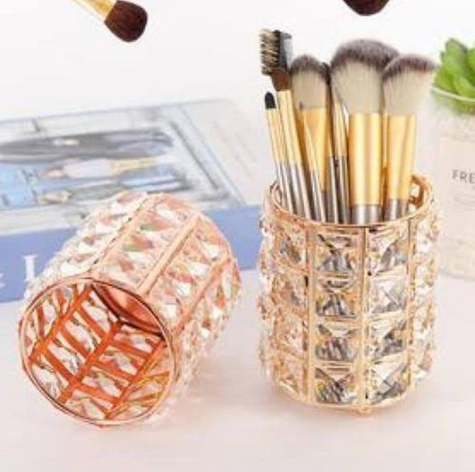 Make up brushes sparkling cylinder
