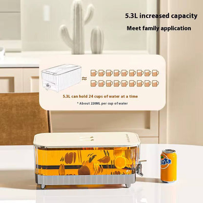 Glass Beverage Dispenser with Clamp Lid