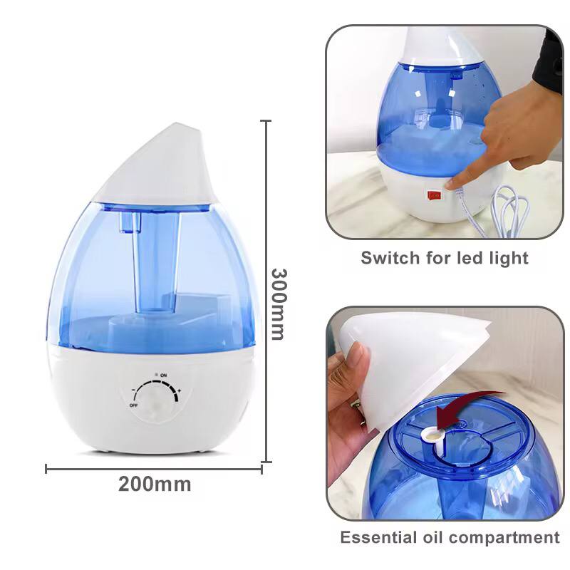 HUMIDIFIER 1.8L GALLON/LITER LARGE CAPACITY ULTRASONIC AIR HUMIDIFIER