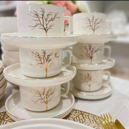 32pcs Elegant Floral European Porcelain Dinner set