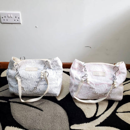 ALL SEASION FASHION PEARL HAND/TOTE BAG