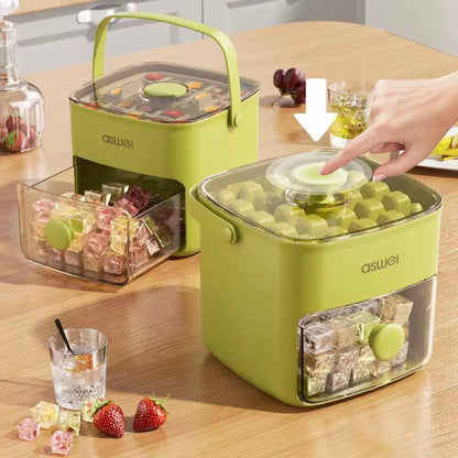 Premium Double Layed Large Capacity 48 Grid Ice Cube maker Tray