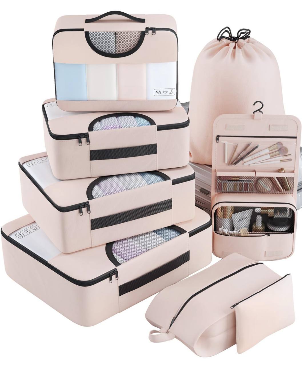8pcs premium Luggage Travel Organizers