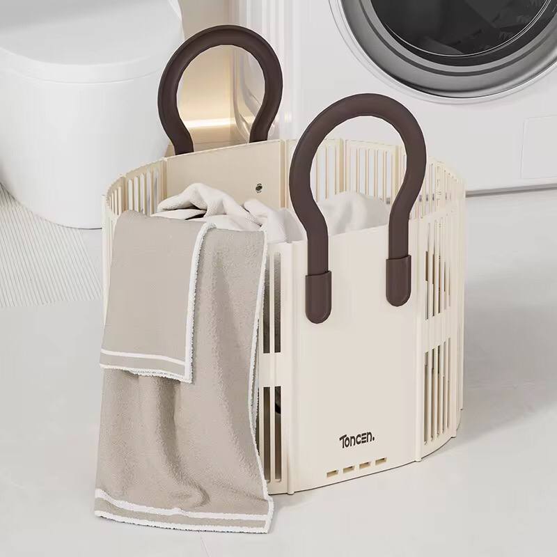 Foldable laundry /  Toy Basket with Handle