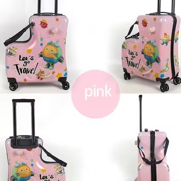 Unisex Kids Cartoon Travel Suitcases