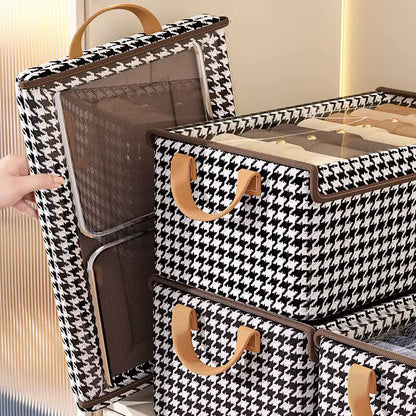 Wardrobe Foldable dotted  Closet Organizer with a Cover