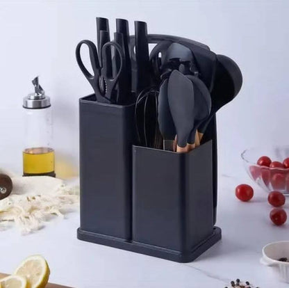 SILICONE SPOONS 19 PIECES SET