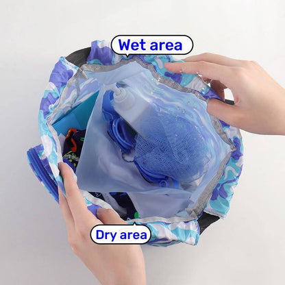 Cute Cartoon Drawstring Waterproof Swimming Bag/GymBag